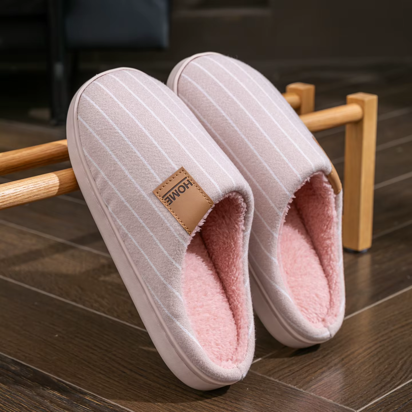 Pantoufles chaudes d'intérieur pour hommes, chaussures de ménage antidérapantes d'automne et d'hiver