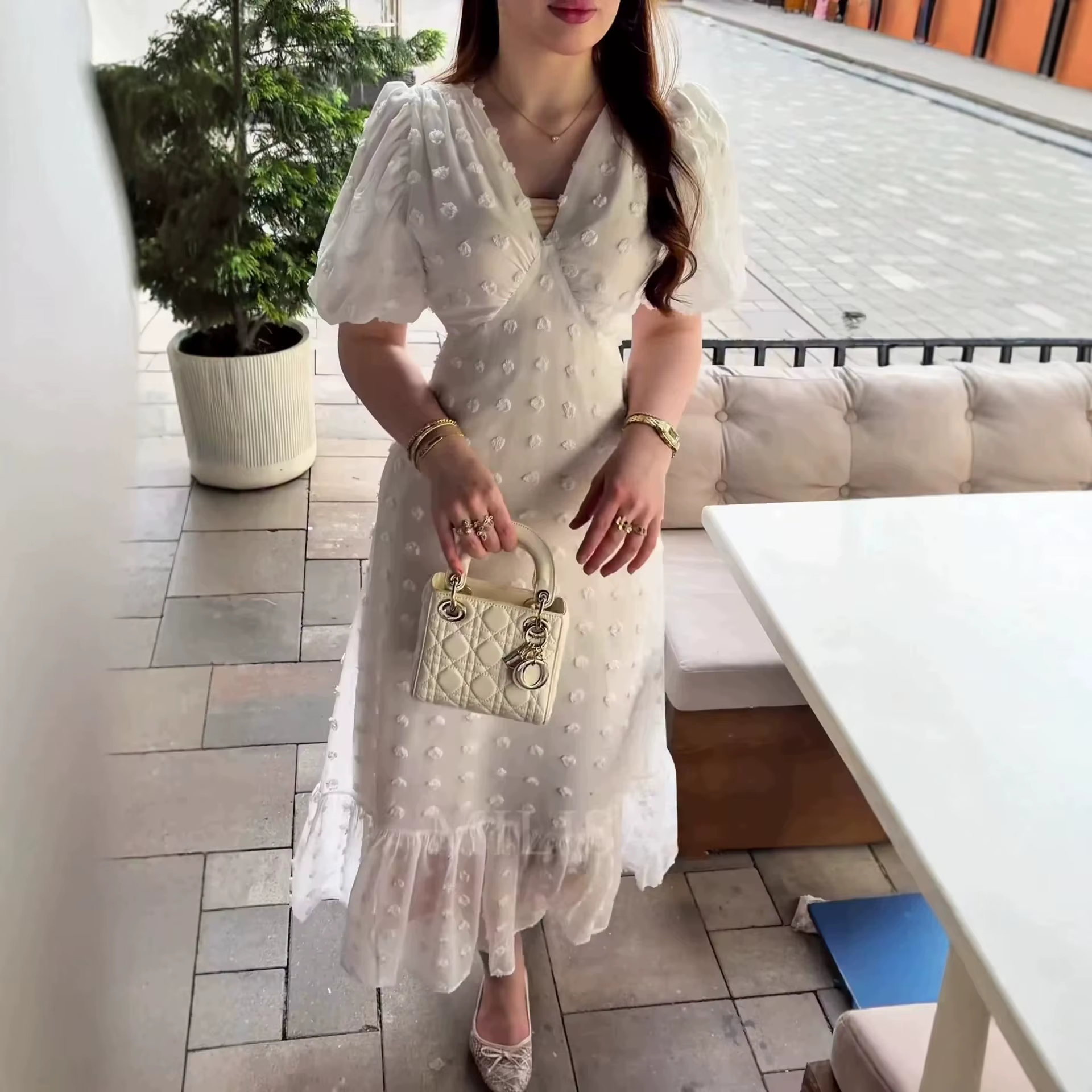 Robe à col en V, manches courtes, robes longues élégantes pour femmes, robes maxi fluides en forme d