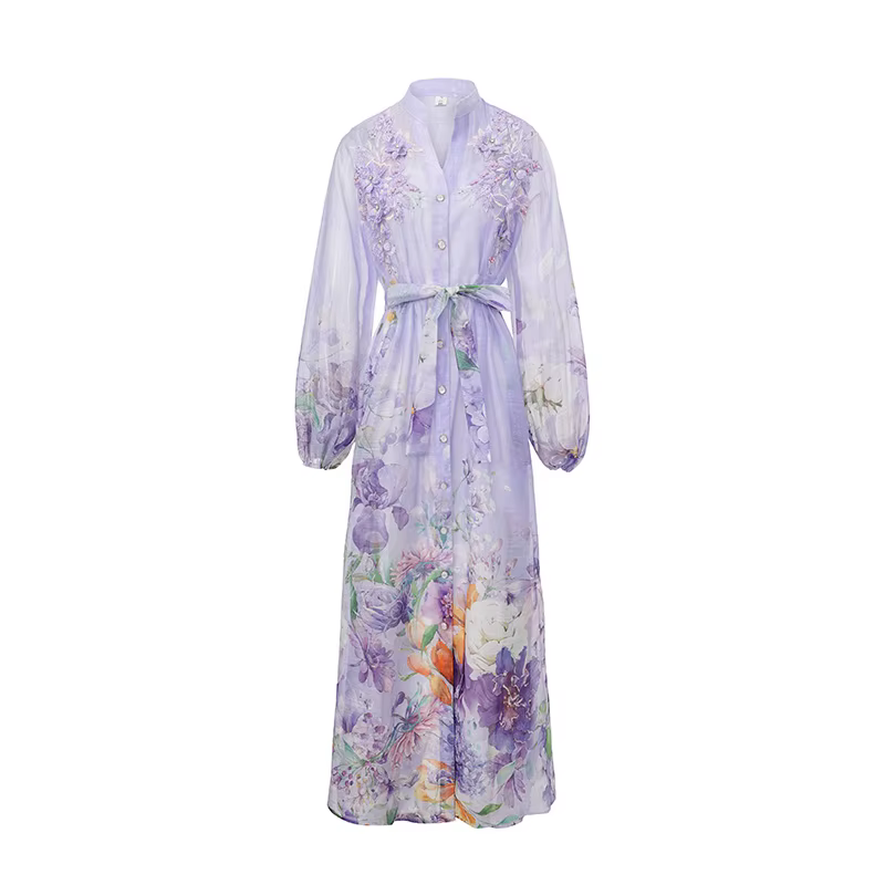 Robe de soirée élégante et luxueuse pour femme, style français, design de mode, artisanat lourd, fle