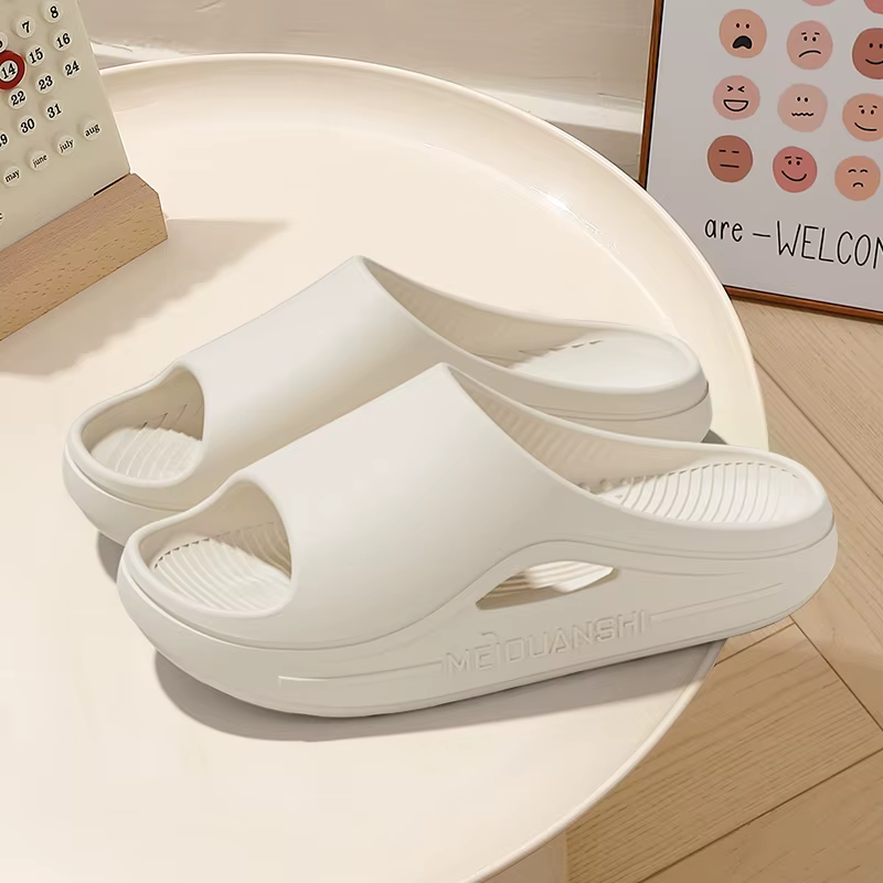 Pantoufles à semelles épaisses pour femmes, nouveau style d'été, intérieur, maison, antidérapant, ex