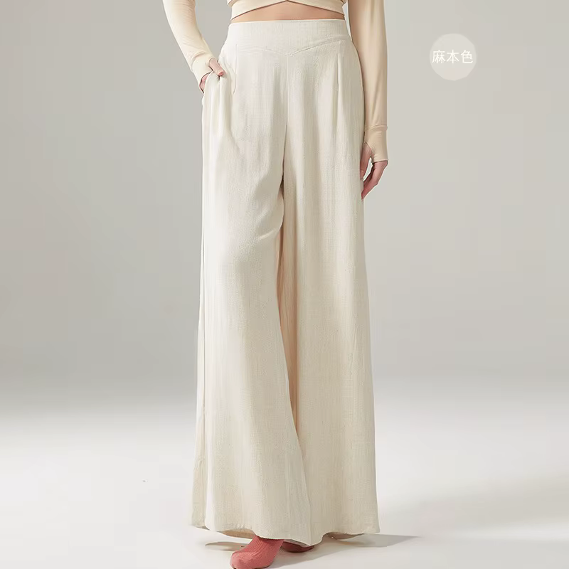 Pantalon en Viscose pour Femme, Vêtement de brevModerne, Taille Haute, Style FjSoft, pour Adulte