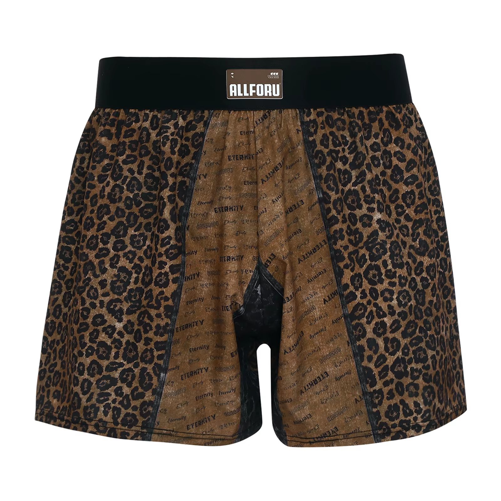 Pyjama pour hommes, Boxer, bas de couchage, imprimé léopard, coupe ample, sous-vêtements multifoncti