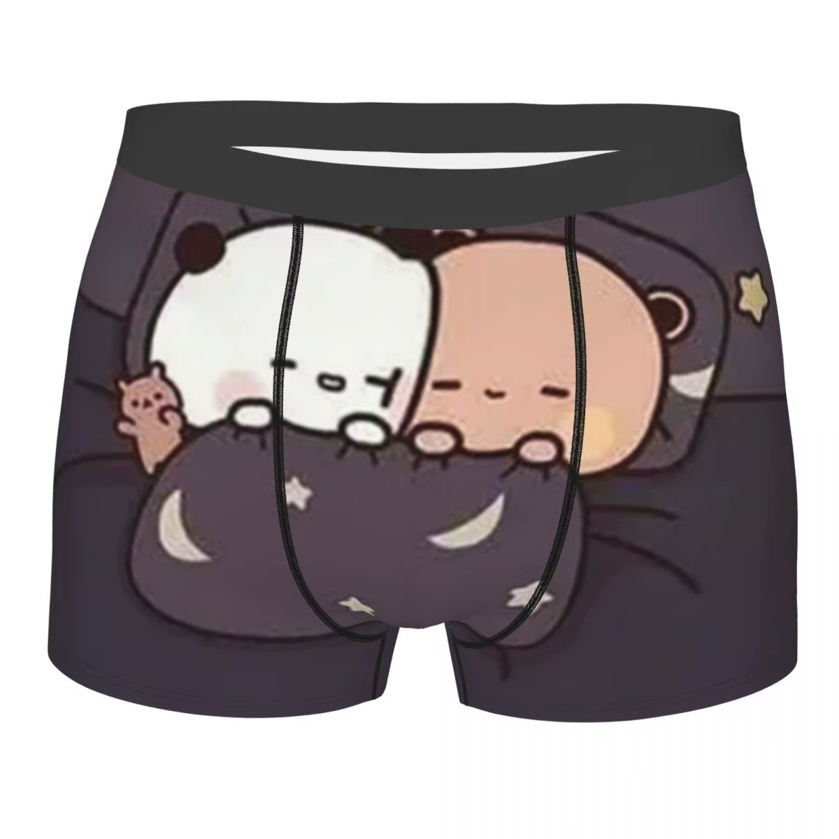 Boxer pour homme endormi Cub, sous-vêtements hautement respirants, dessin animé Bubu Dudu, short imp