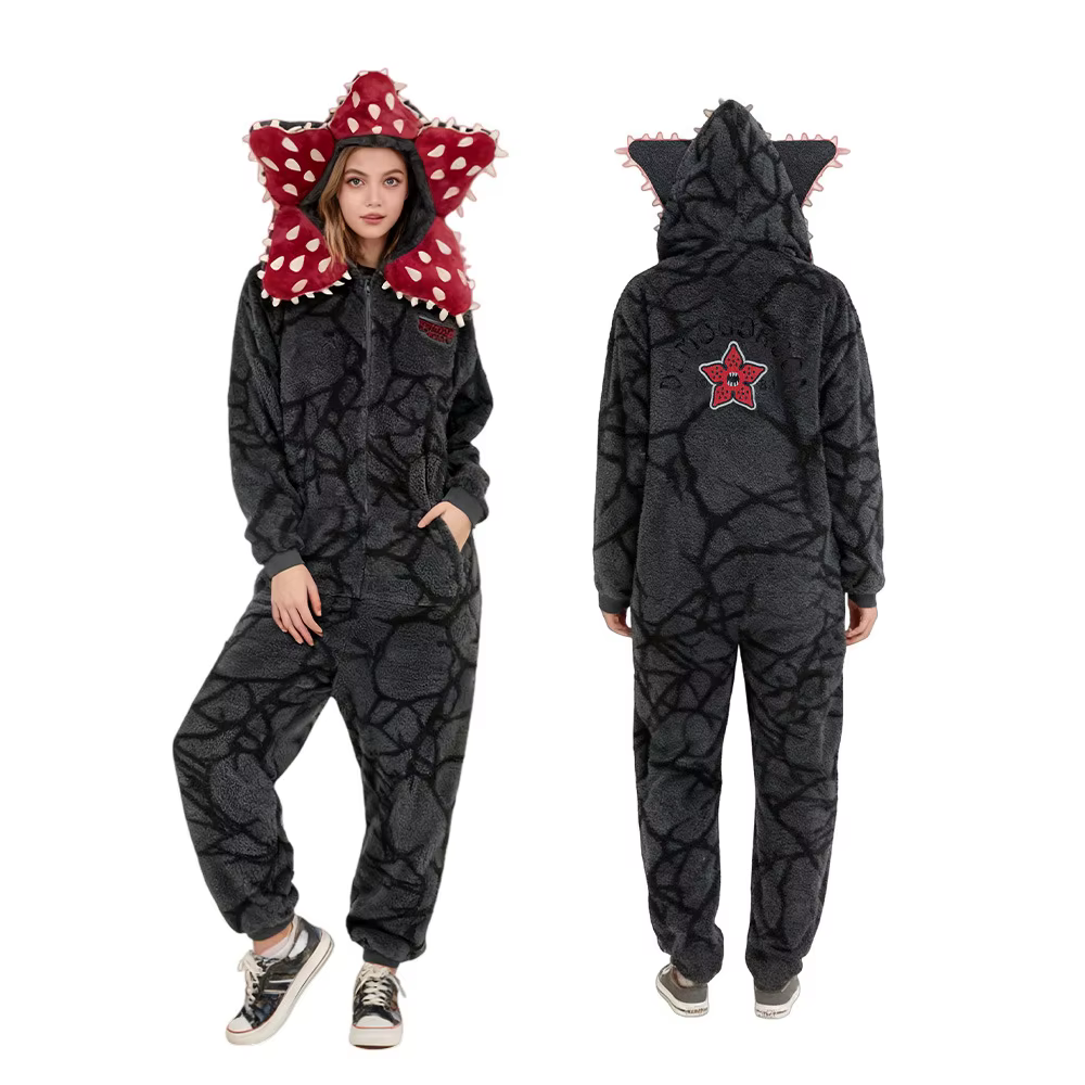 Pyjama Demogorgon pour Garçons et Filles, Costume de Cosplay Chomper, Pyjama d'Hiver, Plante Canibal