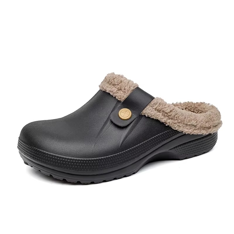 ELUVA unisexe pantoufles hiver chaud maison chaussures intérieur extérieur EVA imperméable anti-déra