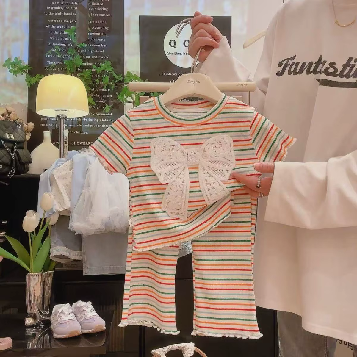 Pyjama d'été pour filles, vêtements de nuit pour enfants, ensembles de pyjamas pour enfants, tenues 