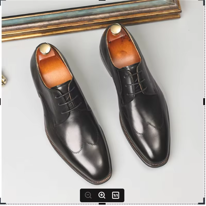 Tenue d'affaires en cuir pour hommes, chaussures de style, chaussures en cuir pour hommes, chaussure