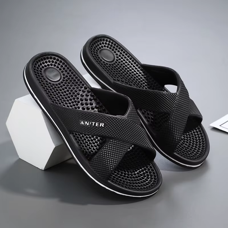 Taille 48 pantoufles de Massage hommes été intérieur maison salle de bain bain semelle points d'acup