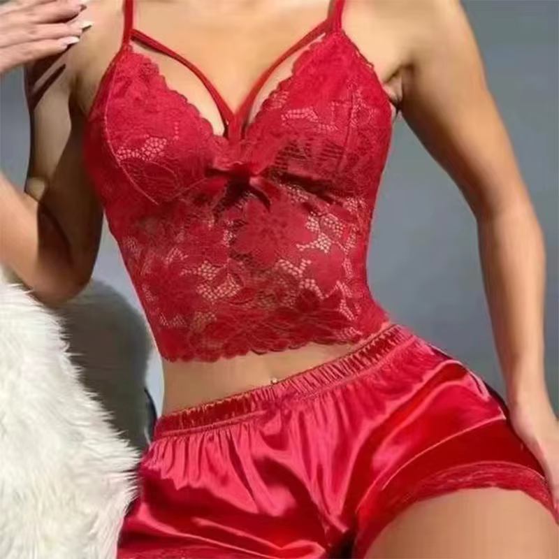 Ensembles de pyjama vêtements de nuit pyjamas d'été ensemble de pyjamas Femme Shorts pour Femme Pija