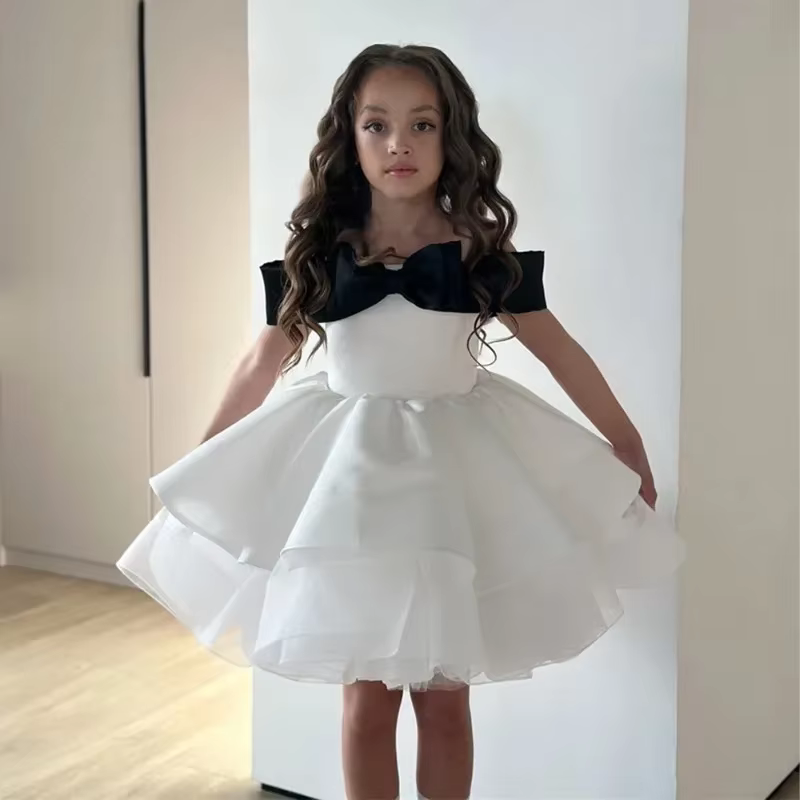 Robe de soirée princesse pour enfants filles, robe de spectacle pour Piano, violon, Costume de céléb