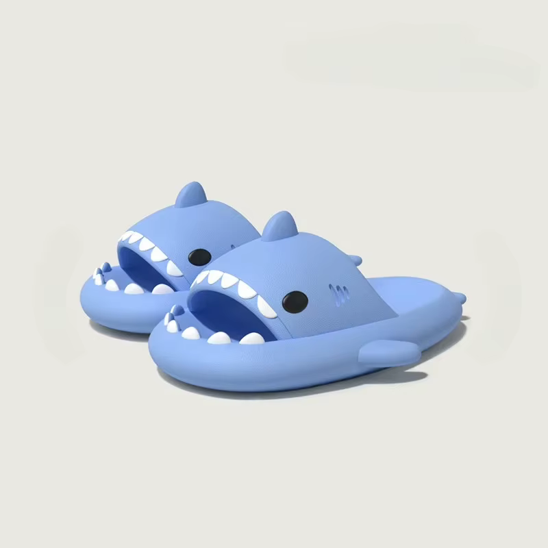 Pantoufles de requin lumineuses pour noël, Halloween, citrouille, sandales pour femmes, maison, Coup
