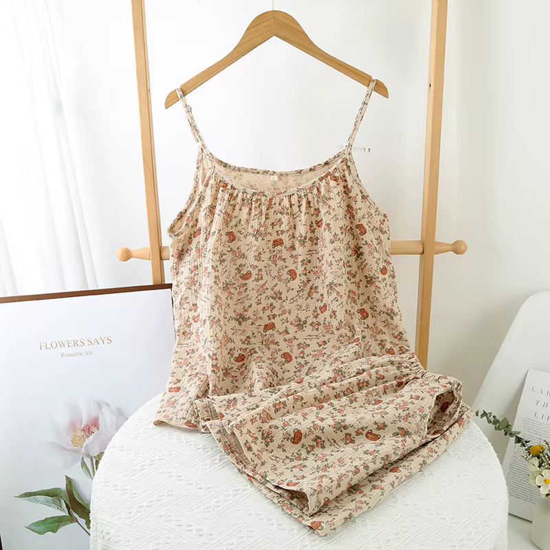 Pyjama d'été décontracté pour femme 2026, style simple et fin, ensemble short, frais et confortable,