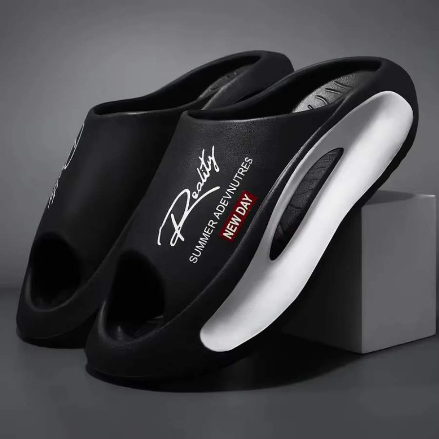 Pantoufles pour hommes et femmes, pantoufles de couple antidérapantes à la mode EVA 2 couleurs 36-45