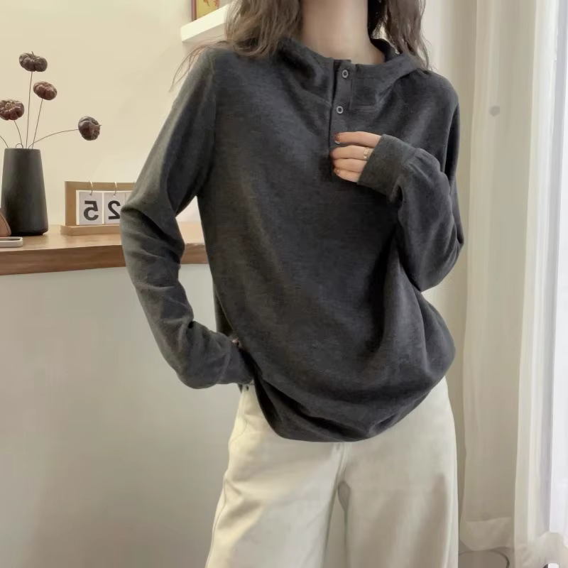 Haut allemand Double face pour femmes, automne et hiver 2025, nouveau sweat à capuche chaud à manche