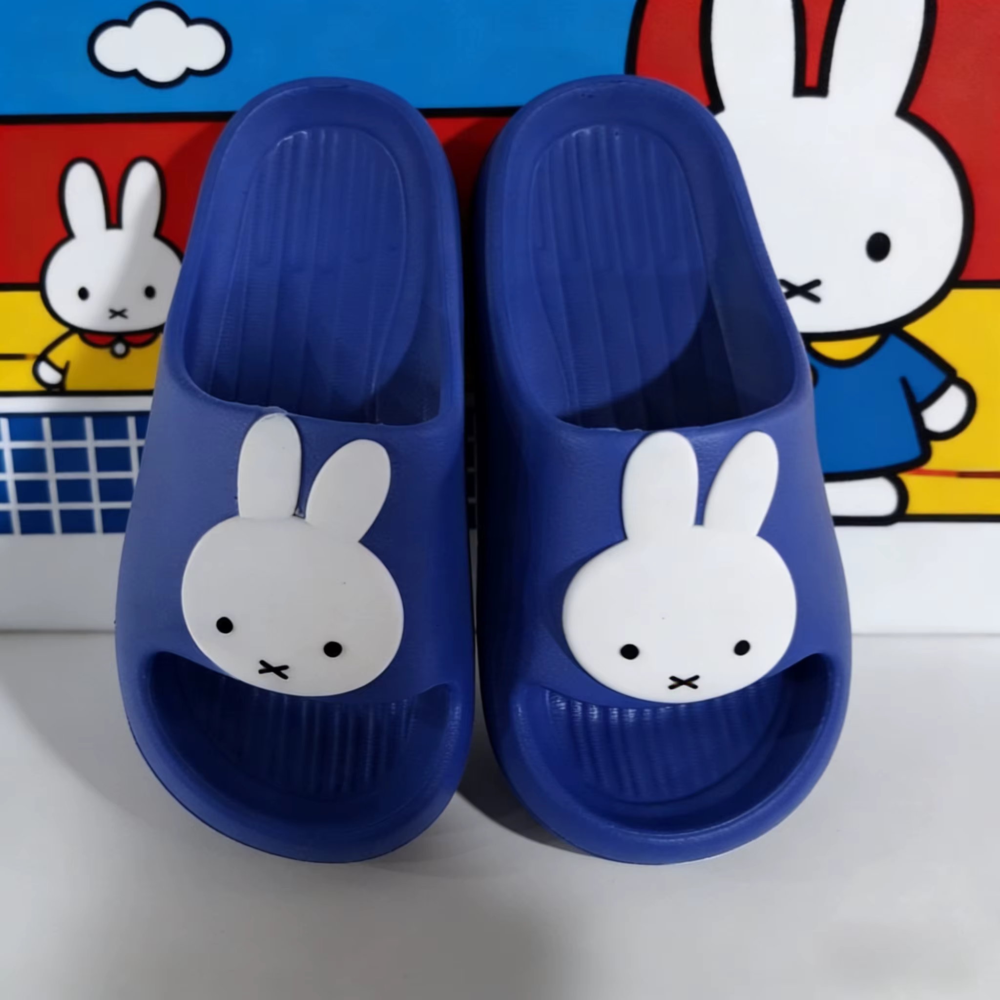 Mignonnes pantoufles Miffy Lapins, sandales nuages à semelle épaisse, mode estivale, semelle souple,