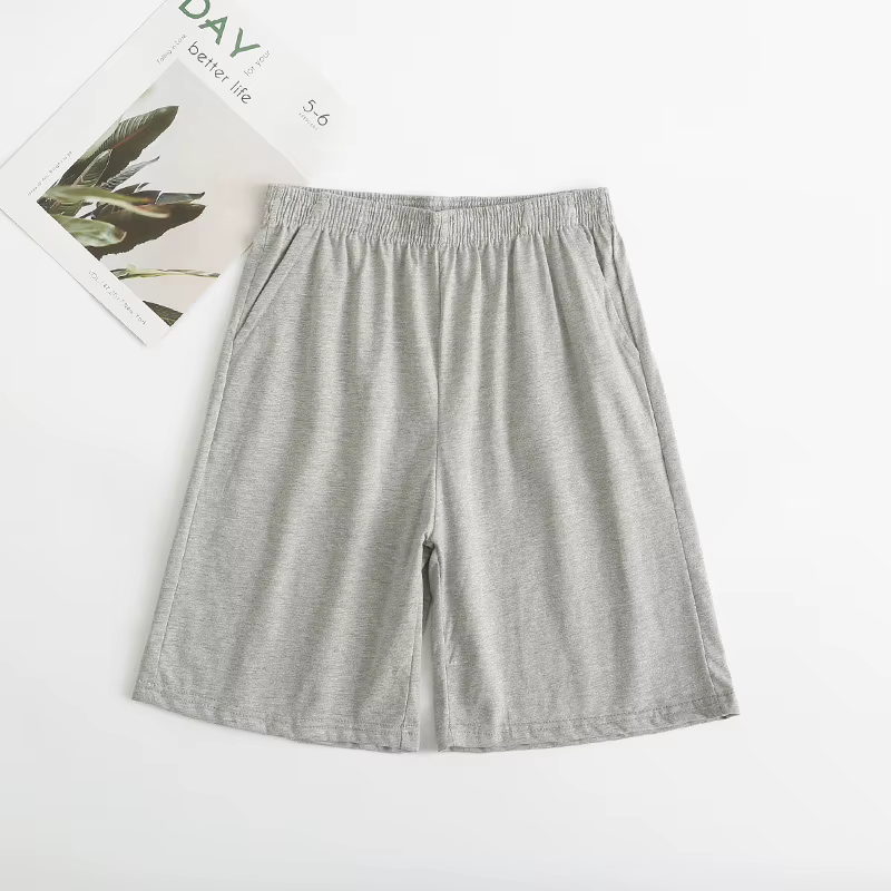 L-5XL Pyjamas Pantalon Pour Hommes Décontracté Grande Taille Vêtements De Nuit Shorts Coton D'été Py