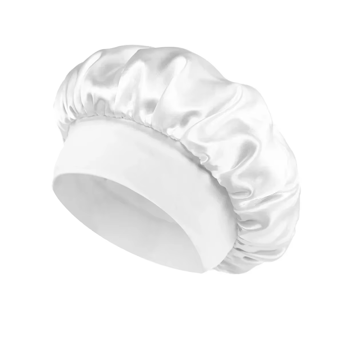 Bonnets en Satin, bonnet de nuit, grand élastique, large bande souple, chapeau en soie coloré pour c