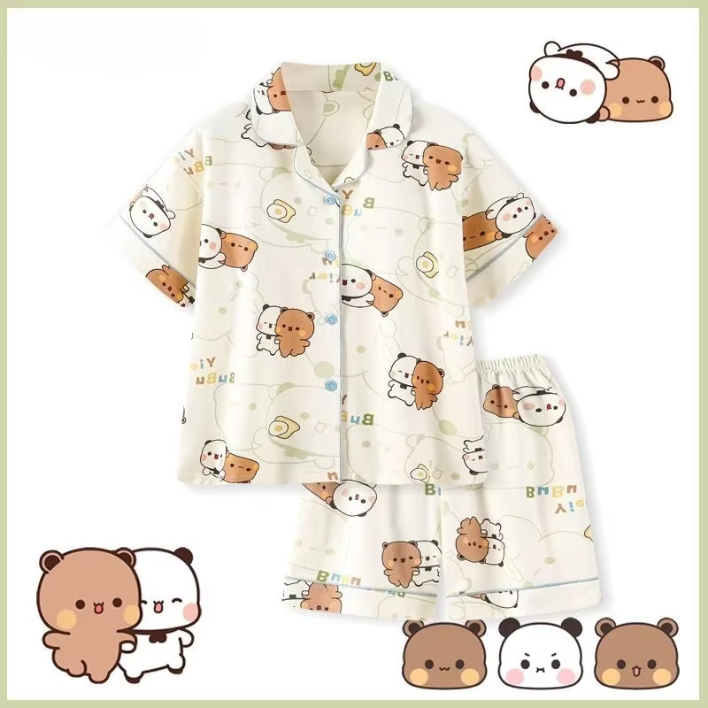 Bubu Dudu Ensemble de pyjama doux et confortable, vêtements de nuit en coton, ample, vêtements de ma