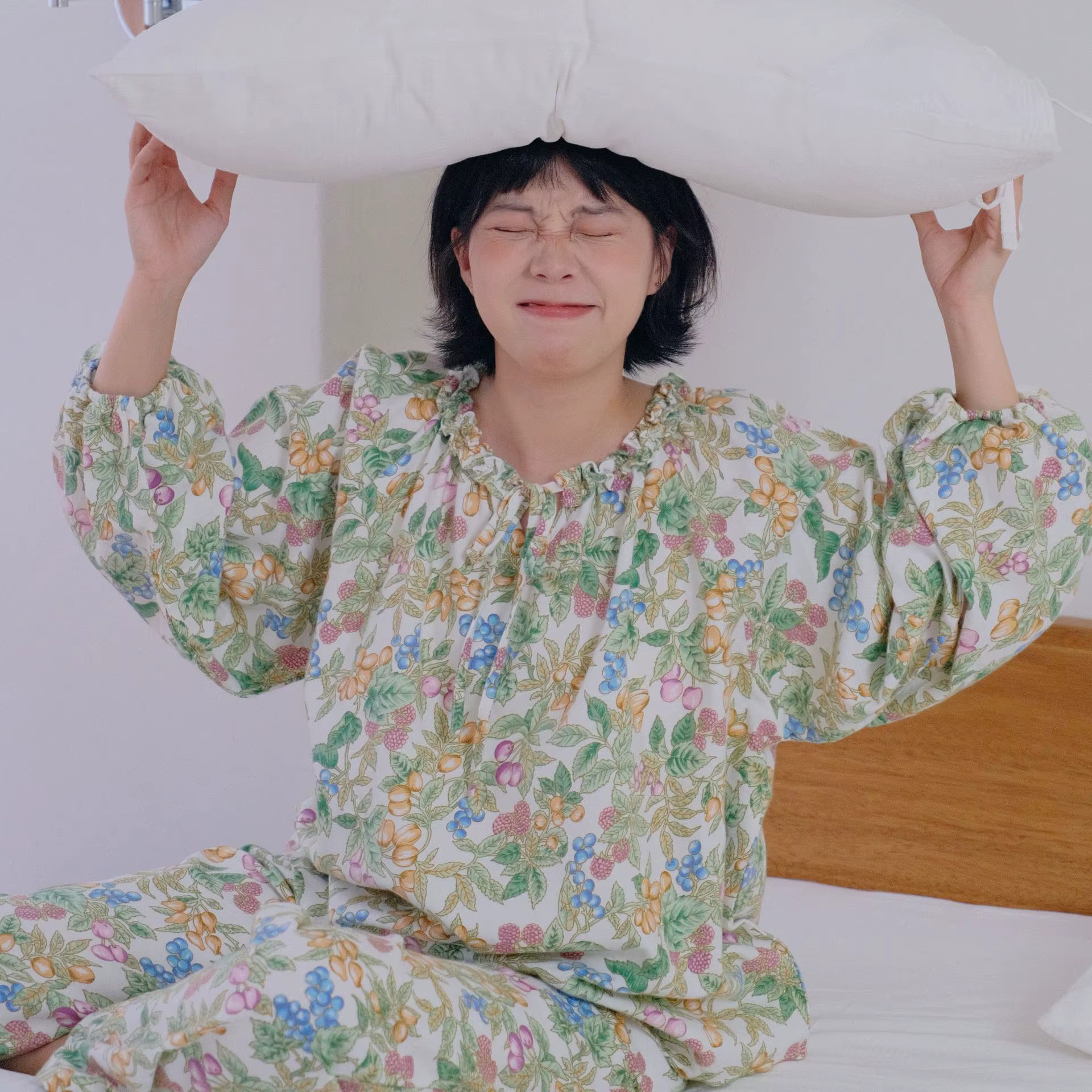 Cottagecore – ensemble pyjama en flanelle pour femmes, Vintage, imprimé baies, 2 pièces, vêtements d