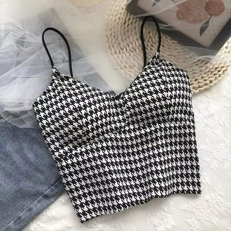 Haut court Sexy sans fil pour femmes, Push Up, rembourré, débardeur, Slim, sport, Camisole d'été, no