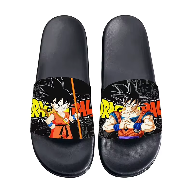 Dragon Ball Master Slide Slippers, sandales imprimées de dessins animés, antidérapantes, imperméable