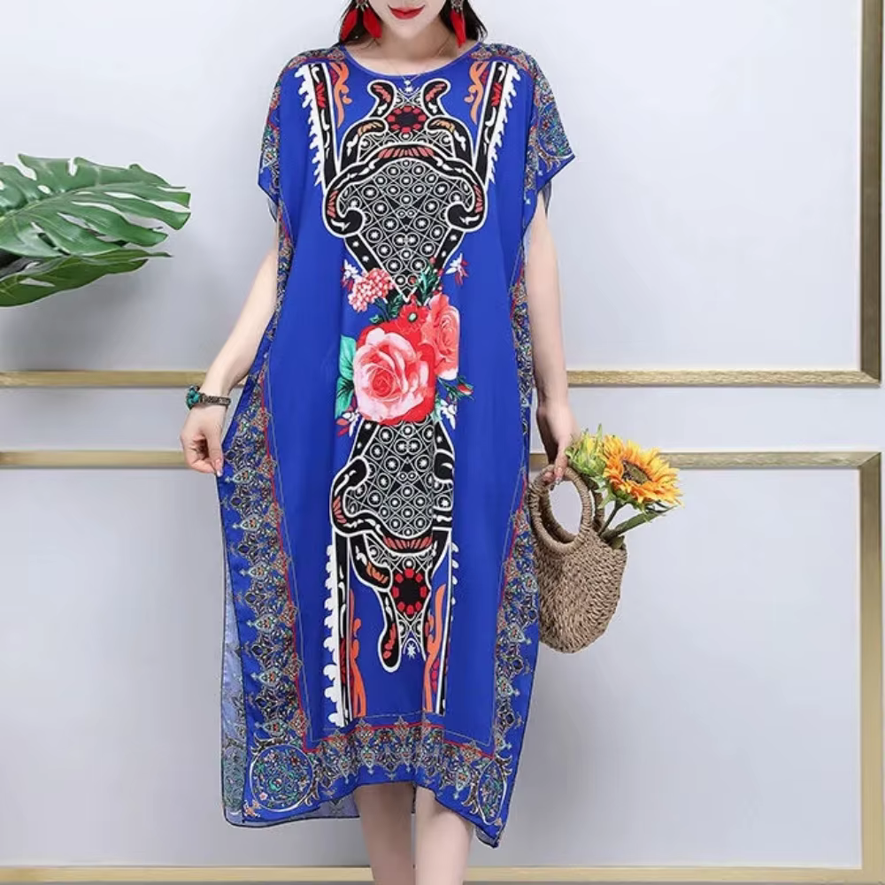 Robe de maternité droite et décontractée, manches courtes, élégante, Chic, longue, ample, grande bal