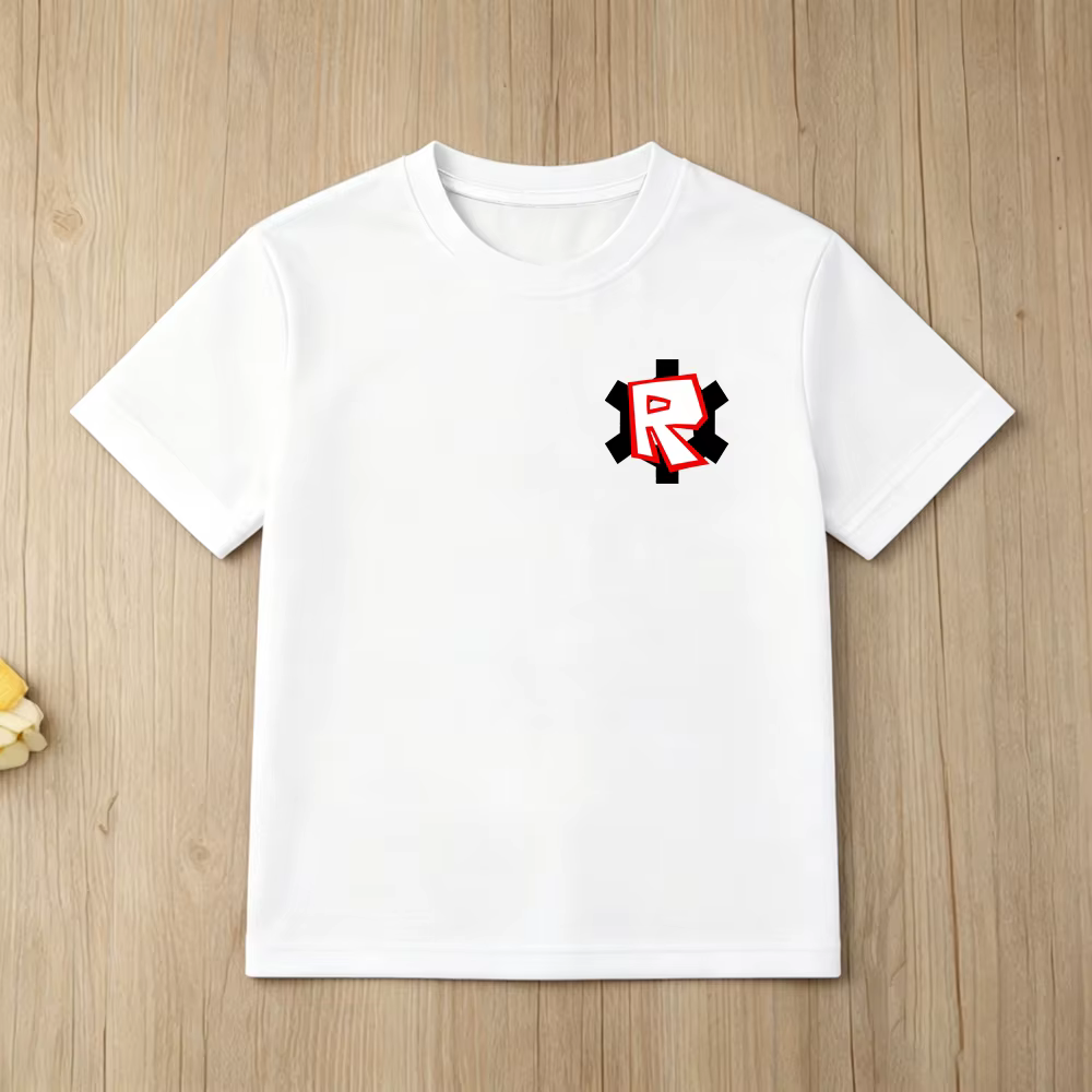 Nouveau T-shirt Roblox pour enfants, garçons et filles, haut en coton à manches courtes, décontracté