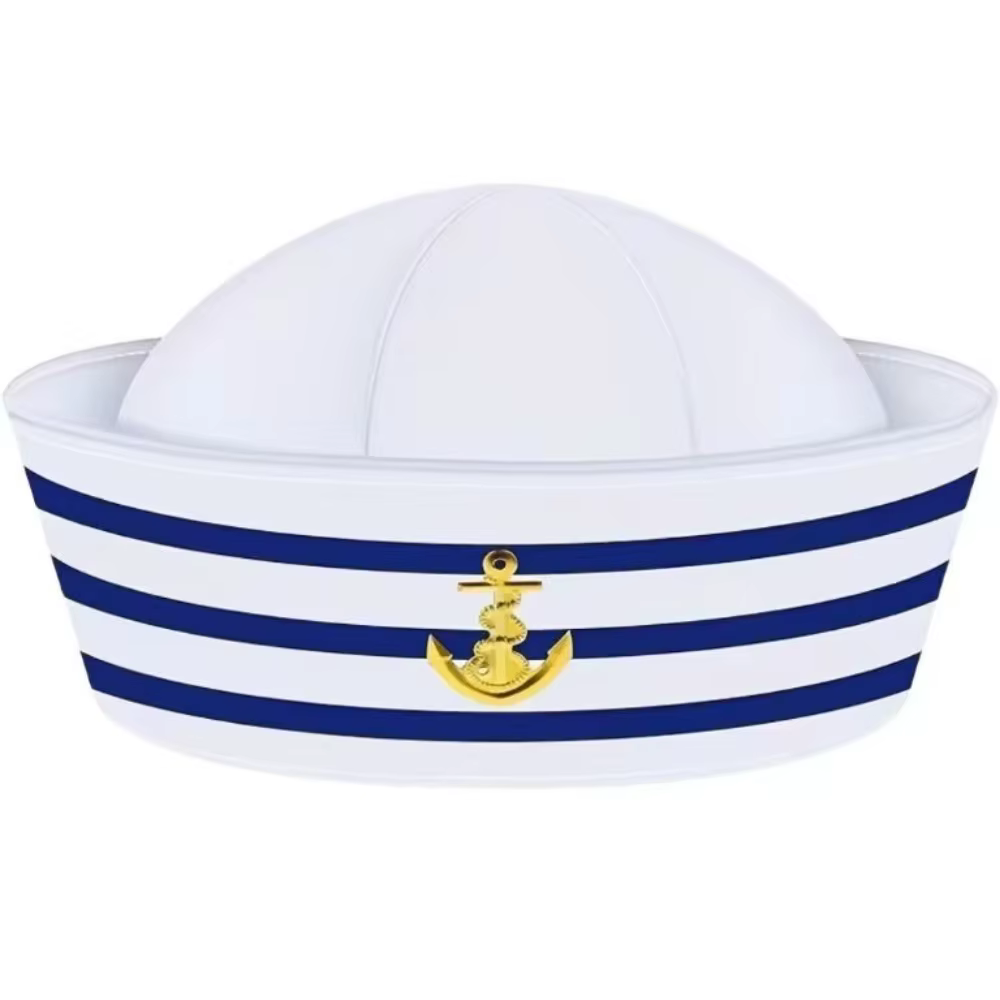Chapeau de Capitaine de Bateau de Mode, Bleu Marine, pour Déguisement, Chapeau de Marin, Chapeau de 