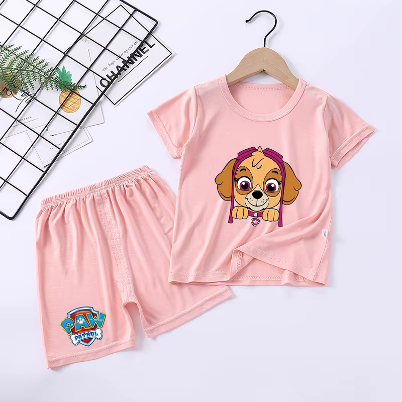 Ensemble de pyjama Paw Patrols Chase Skye, vêtements d'été pour la maison, pyjama de dessin animé Ka