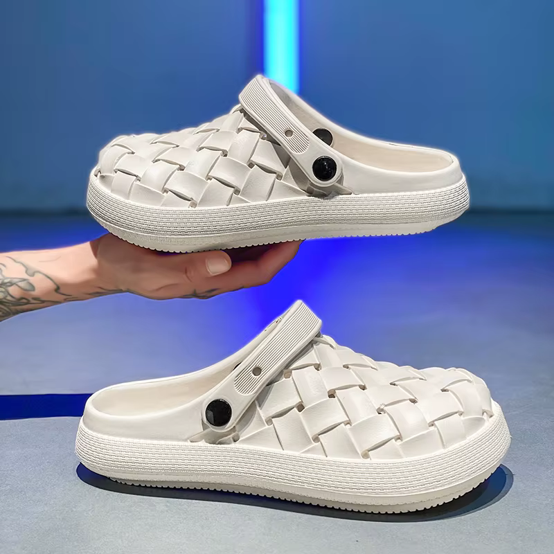 Été nouveaux hommes mode confortable doux lumière pantoufles décontractées sandales maison en plein 