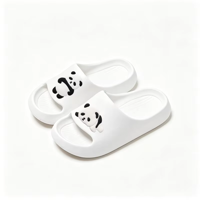 Fashion Panda – pantoufles d'intérieur pour femmes et hommes, mules unisexes mignonnes de dessin ani