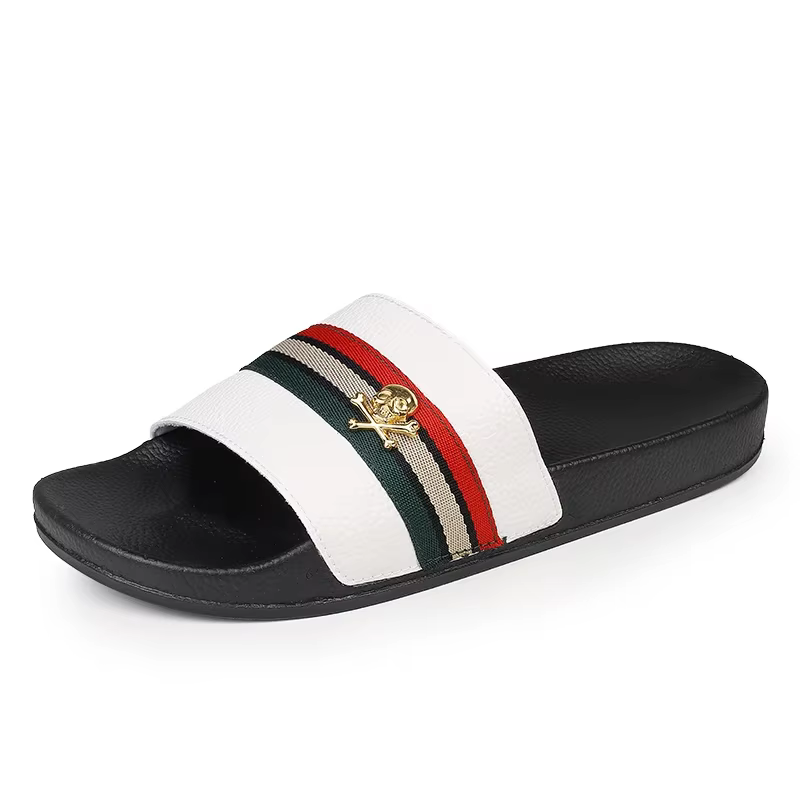 Pantoufles de Marque à la Mode pour Homme, Sandales Ultra Souples, Résistantes à l'Usure, Décontract