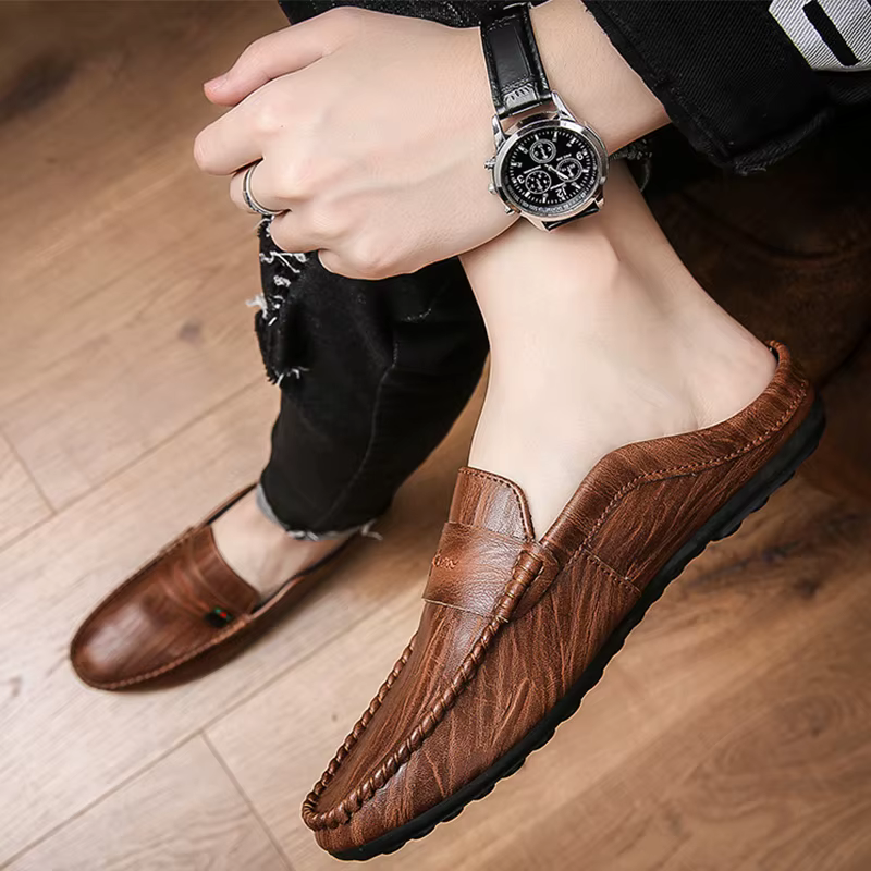 Pantoufles d'Niken Cuir pour Homme