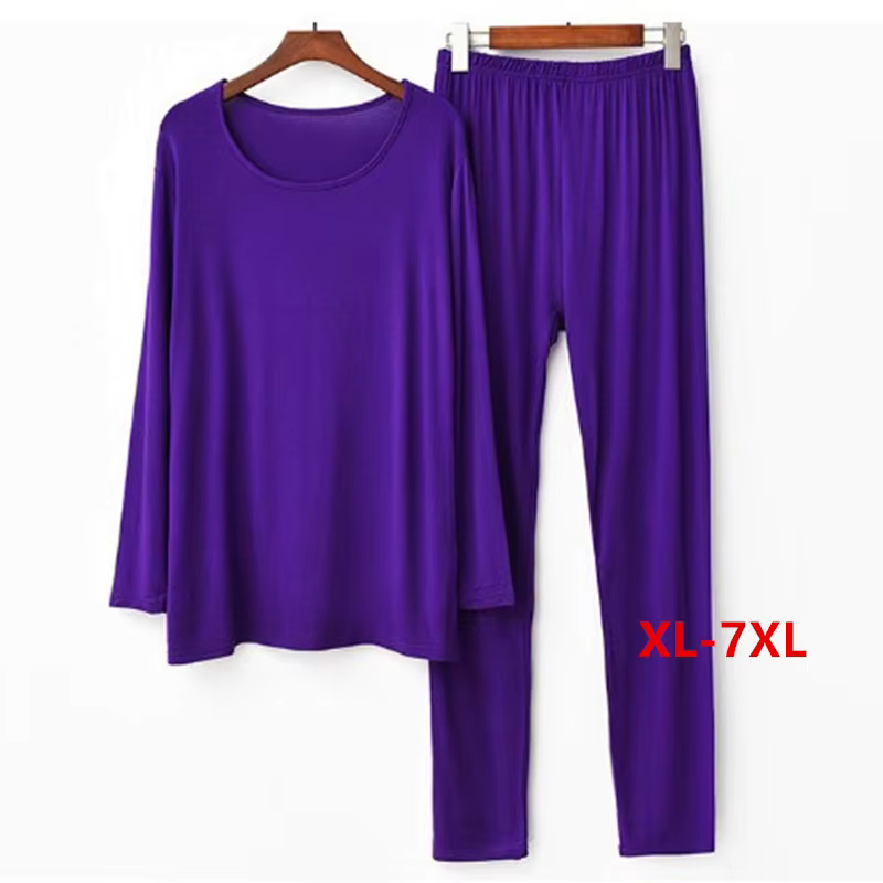 Ensemble de pyjamas pour femmes 2026 Nouveauté Grande Taille Tenue de Nuit en Coton Modal Printemps-Été Vêtements d'Intérieur Féminins 3XL-7XL