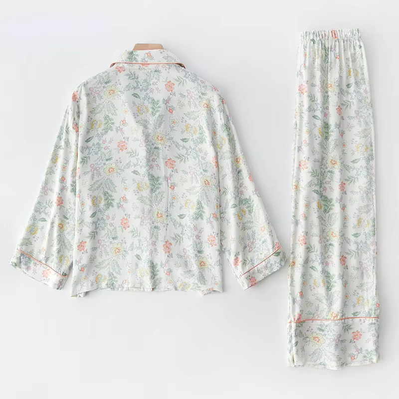 Pyjama imprimé en Satin pour femmes
