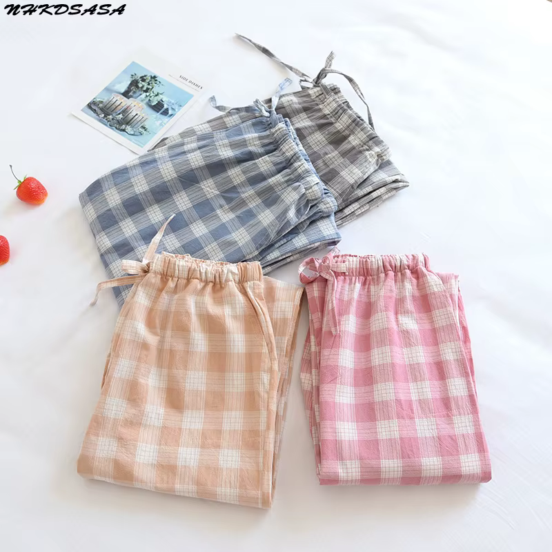 Pantalon de pyjama en gaze de coton pour femmes