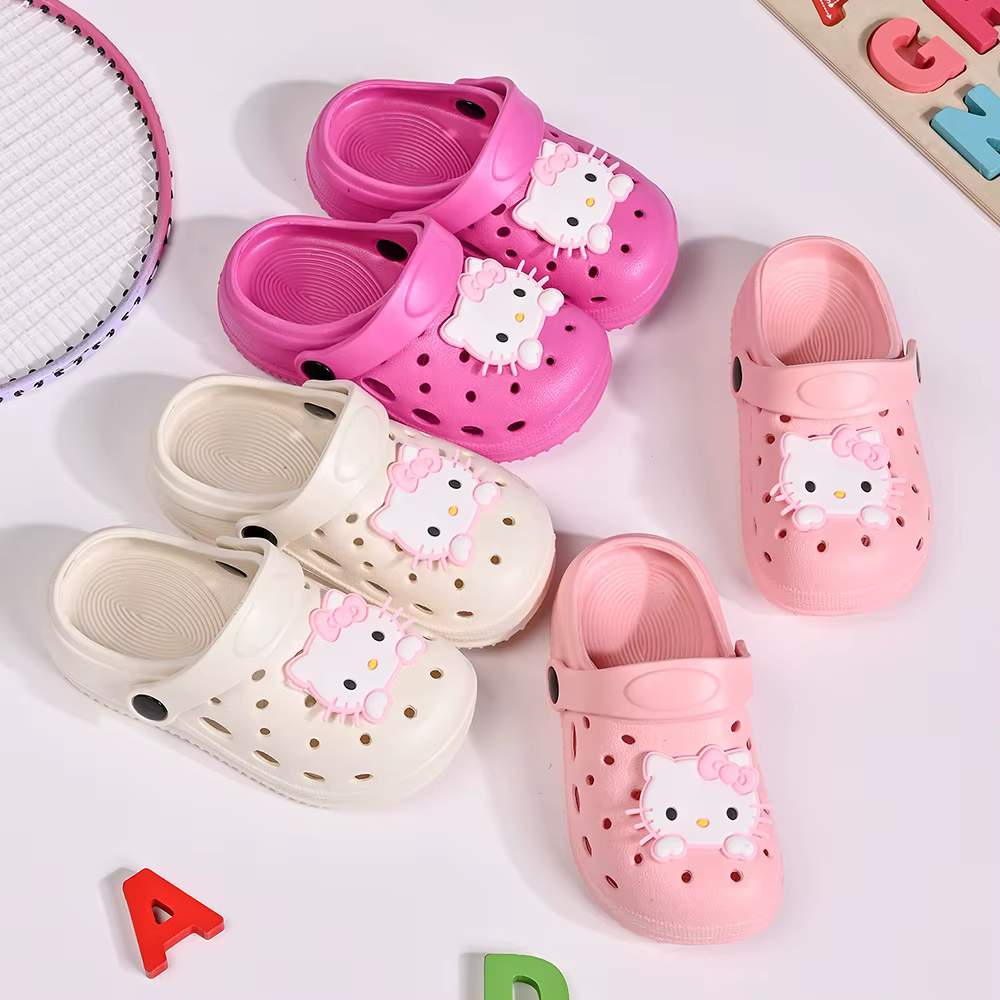 Mignonnes pantoufles de jardin Sanrio KT pour filles