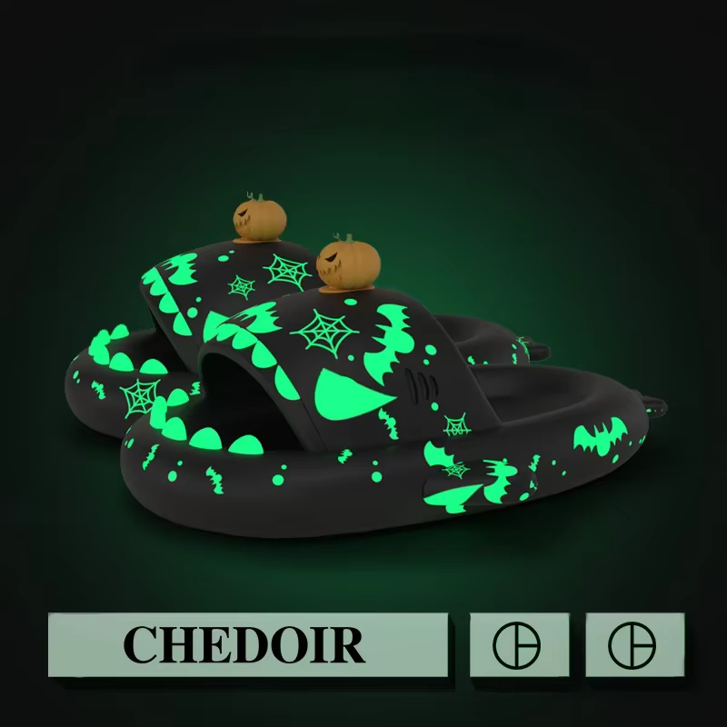 Shark pantoufle Clapper maison hommes Halloween été tongs souples plate-forme antidérapante femmes requin diapositives sandales plat mignon drôle EVA