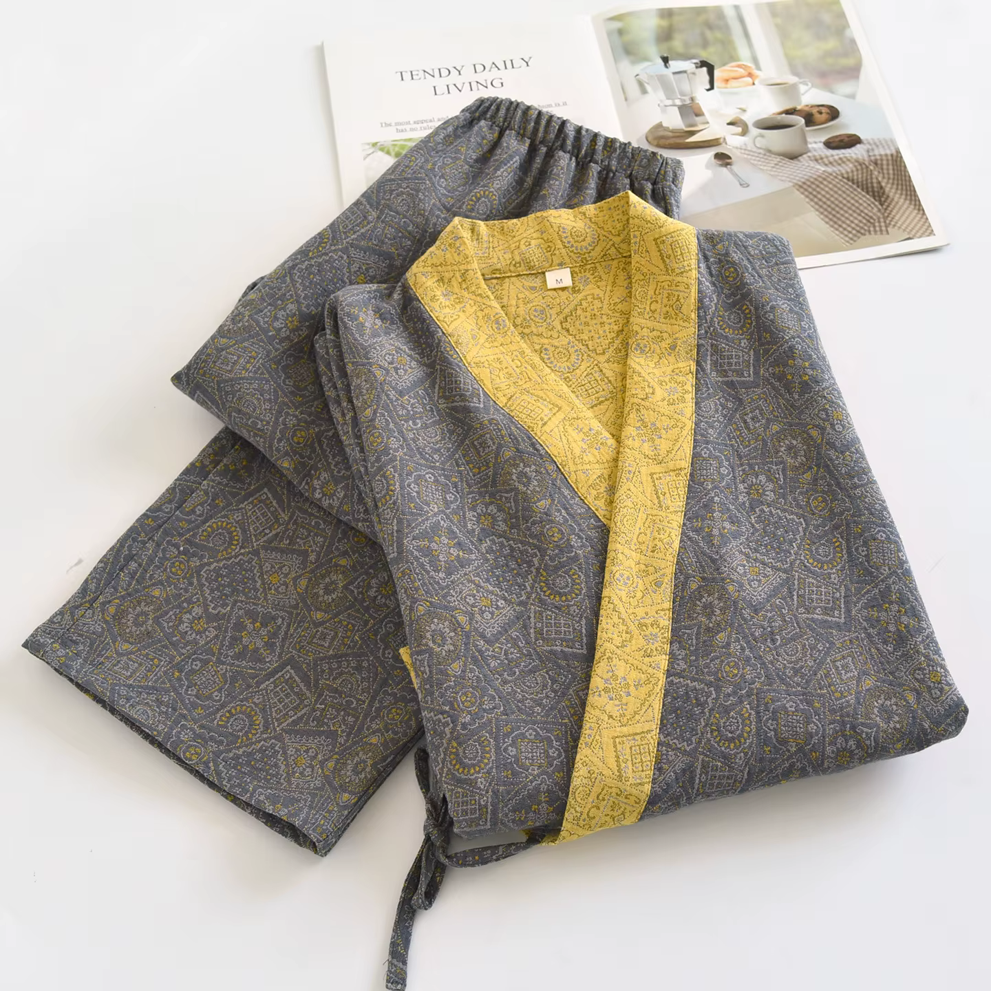Ensemble pyjama Kimono de Style japonais pour hommes