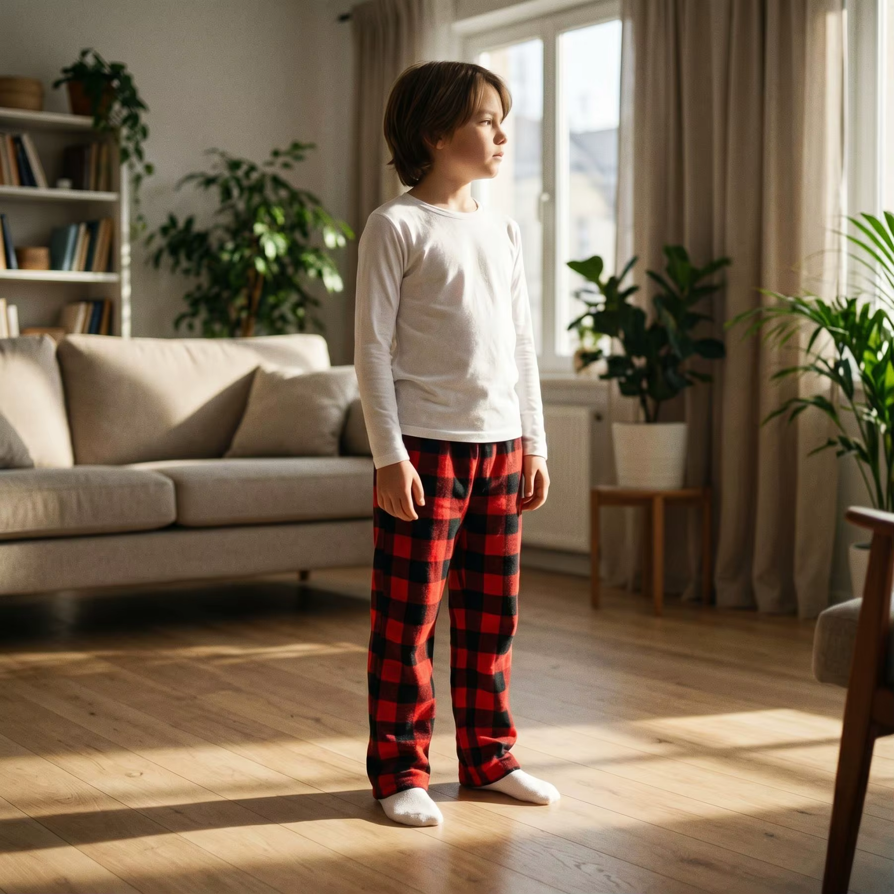 Pyjamas en flanelle pour enfants avec poches