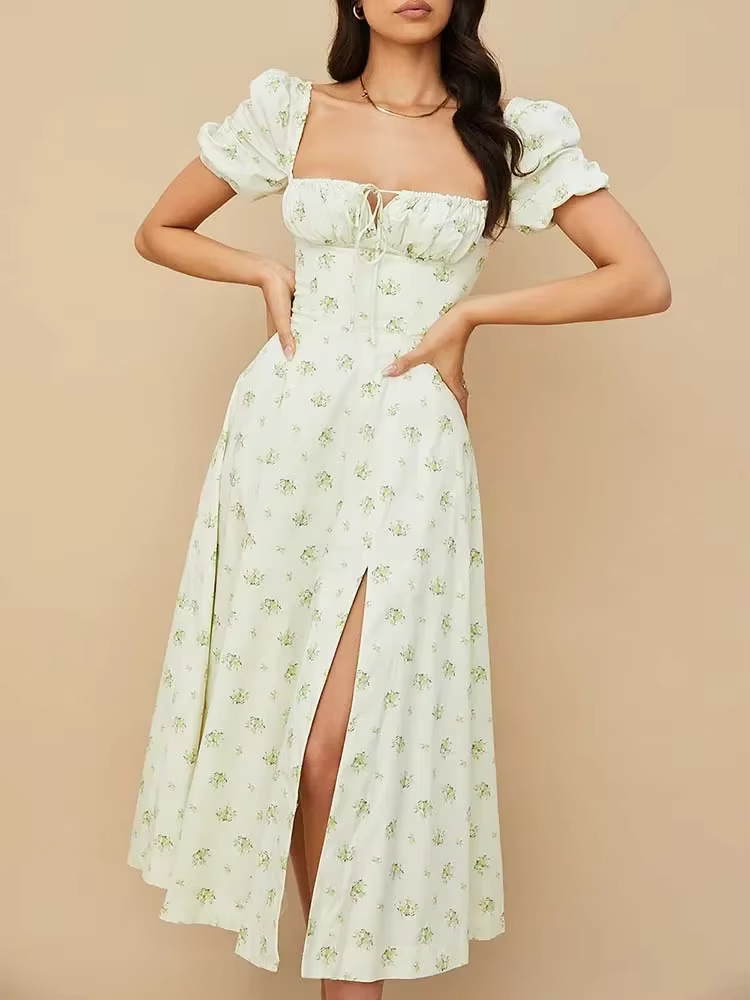 Robe Longue à Imprimé Floral pour Femme