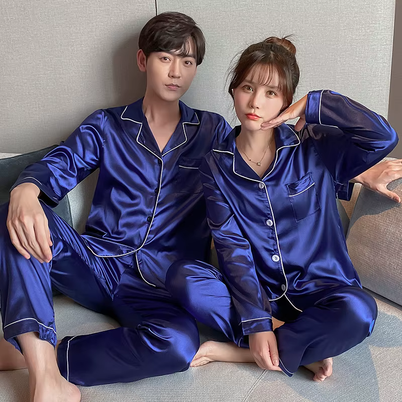 Pyjama à manches longues pour hommes et femmes