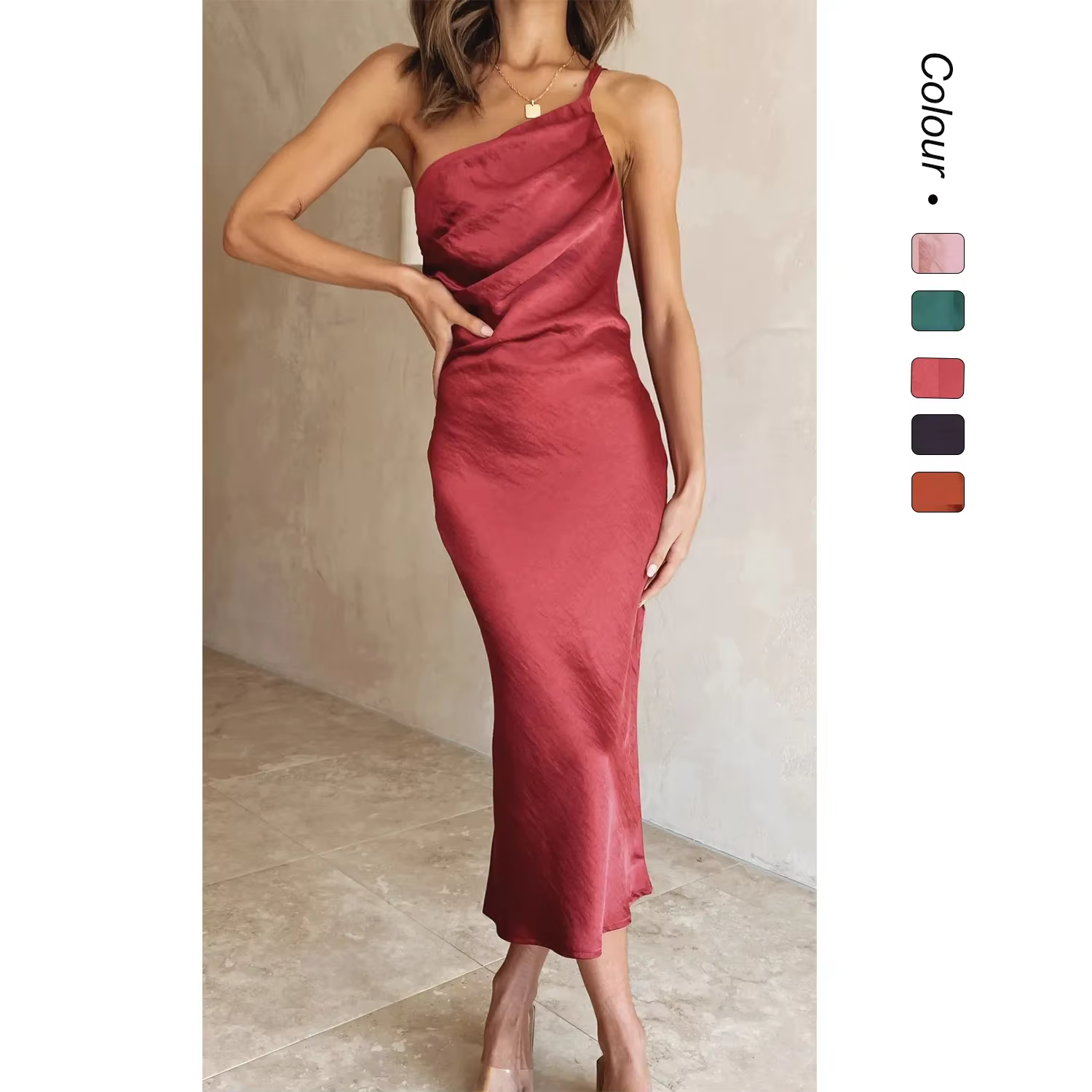 Robe mi-longue à la mode