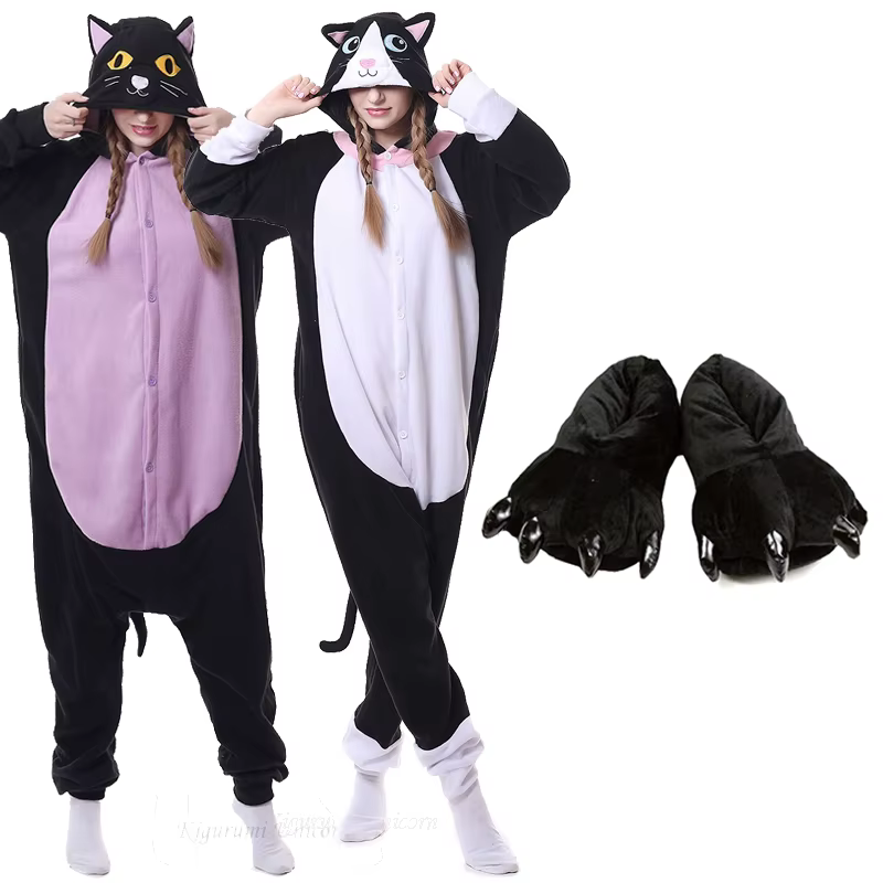 Kigurumi licorne pyjama adulte Animal chat Onesie femmes hommes Couple hiver