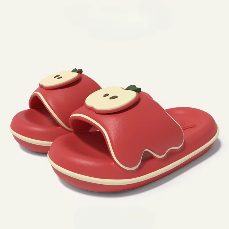 Pantoufles à plateforme tarte aux pommes pour femmes et hommes