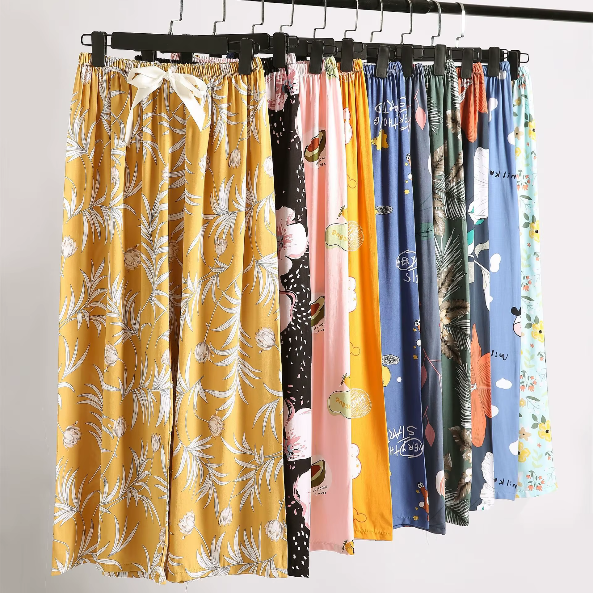 Short de pyjama d'été imprimé floral pour femme