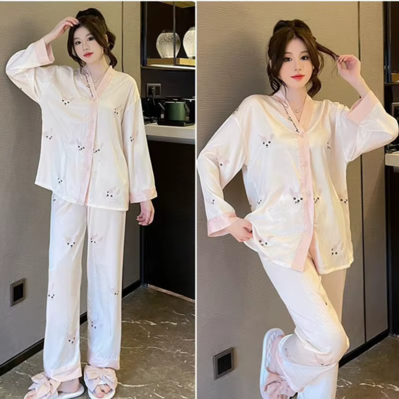 Ensemble de pyjamas Jacquard à manches longues
