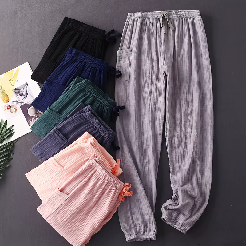 Pantalon de pyjama en pansement de coton pour femmes