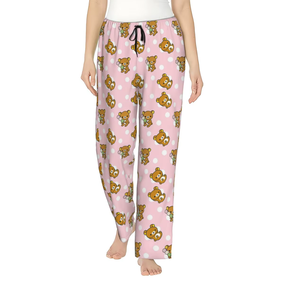 Pantalon de pyjama rose Rilakkumas pour femmes