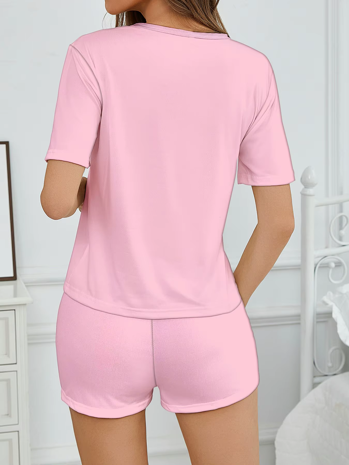 Pyjama à manches courtes et short pour femmes